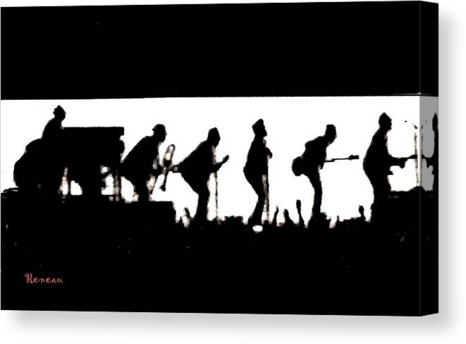 Music Canvas Print featuring the photograph MIDNIGHT TRAIN to MEMPHIS by A L Sadie Reneau