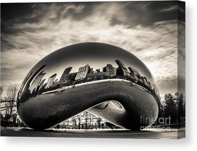 Bean Canvas Print featuring the photograph Millenium Bean by Andrew Slater