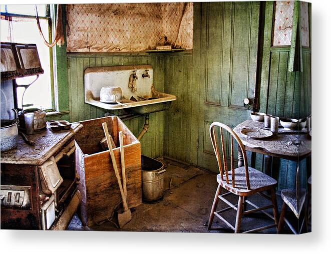 Bodie Canvas Print featuring the photograph Miller Kitchen by Lana Trussell