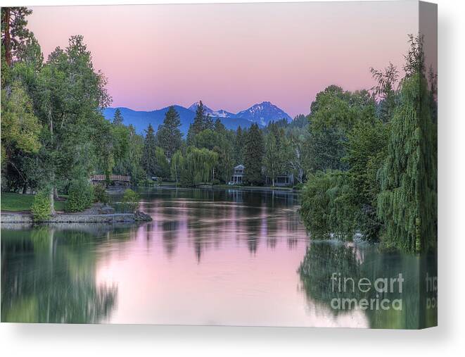 Mirror Canvas Print featuring the photograph Mirror Pond by Twenty Two North Photography