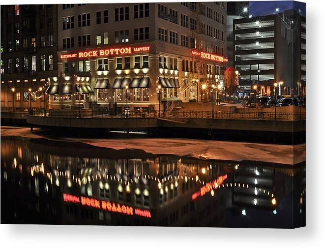 Words Canvas Print featuring the photograph Mirror Reflection by Deborah Klubertanz