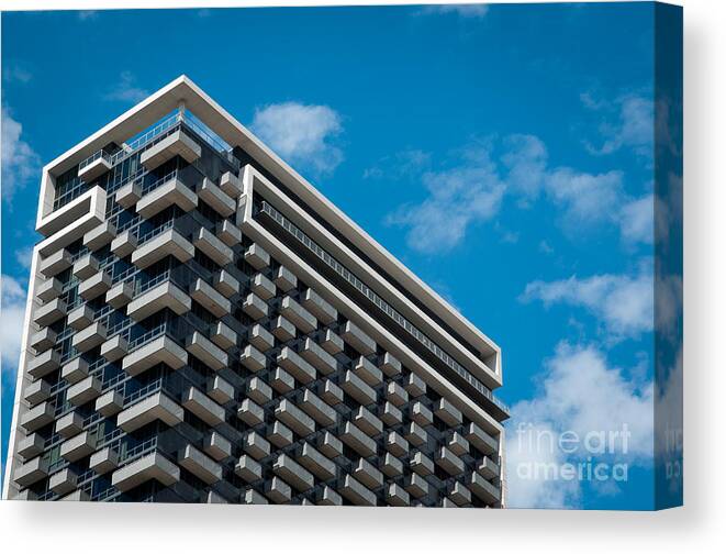 Chicago Downtown Canvas Print featuring the photograph Modern Architecture in Chicago by Dejan Jovanovic