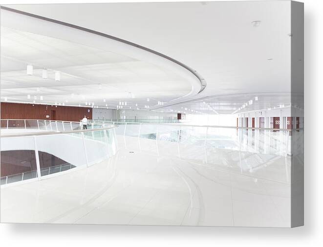 Empty Canvas Print featuring the photograph Modern Office Building by Beijingstory