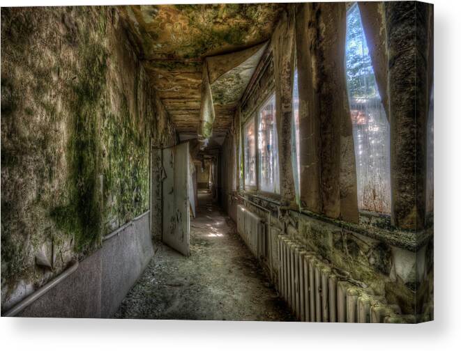 Urbex Canvas Print featuring the digital art Mold Care by Nathan Wright