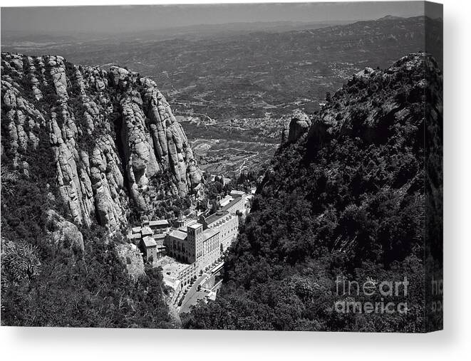 Photography Canvas Print featuring the photograph Monastery in the Valley by Ivy Ho
