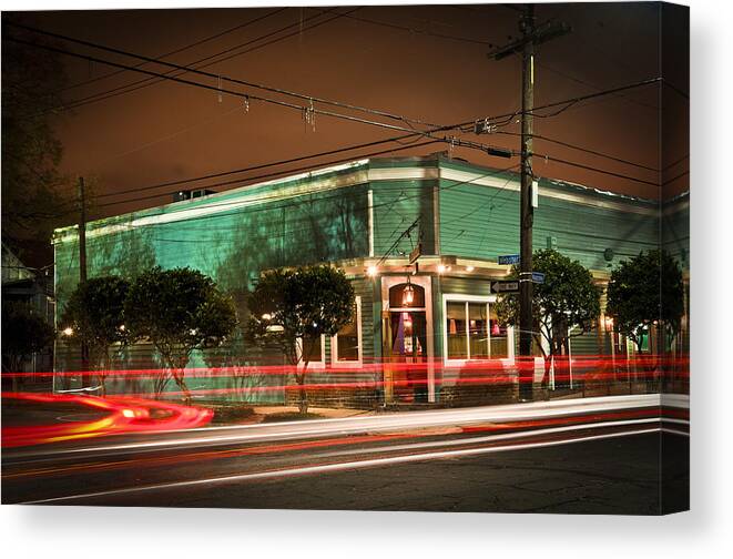 Monkey Canvas Print featuring the photograph Monkey Hill Bar in Uptown New Orleans by Ray Devlin