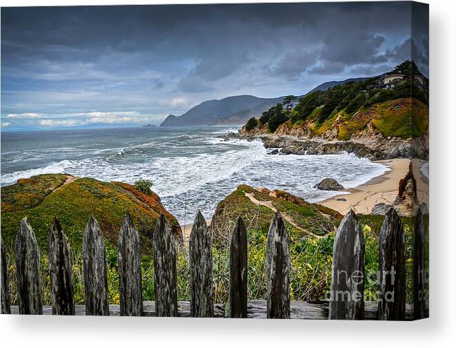 Montara Canvas Print featuring the photograph Montara State Beach by Amy Fearn