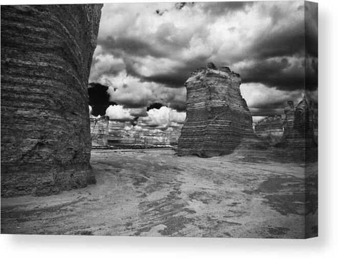 Jay Stockhaus Canvas Print featuring the photograph Monument Rock by Jay Stockhaus