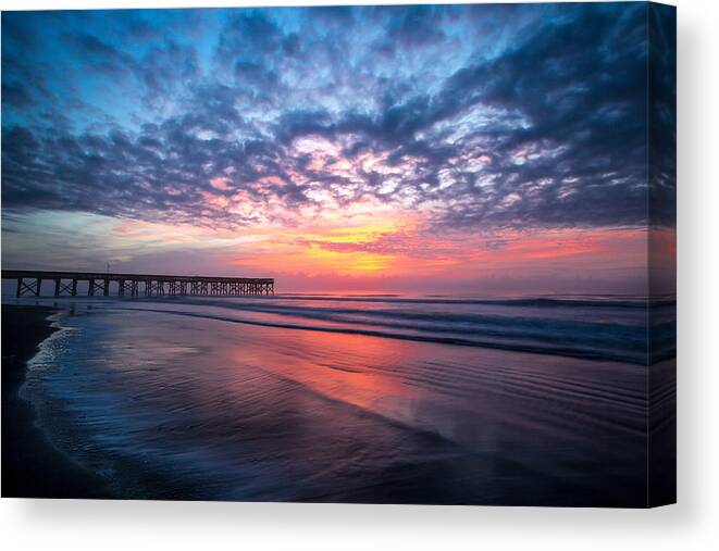 Sullivan's Island Canvas Print featuring the photograph Morning Glory by Walt Baker