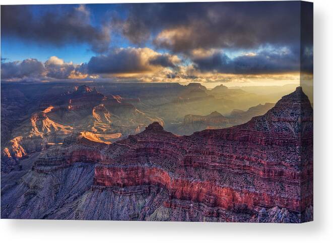 Grand Canyon Canvas Print featuring the photograph Morning Light by Beth Sargent