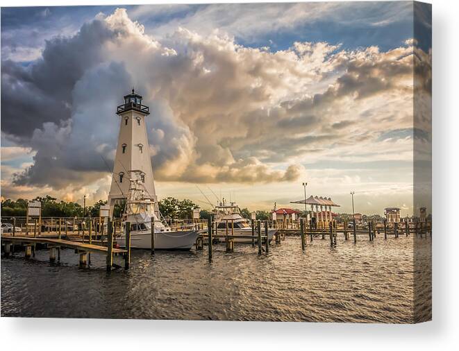 Gulfport Canvas Print featuring the photograph Morning Light by Brian Wright