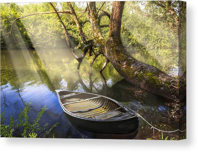 Appalachia Canvas Print featuring the photograph Morning Mists by Debra and Dave Vanderlaan