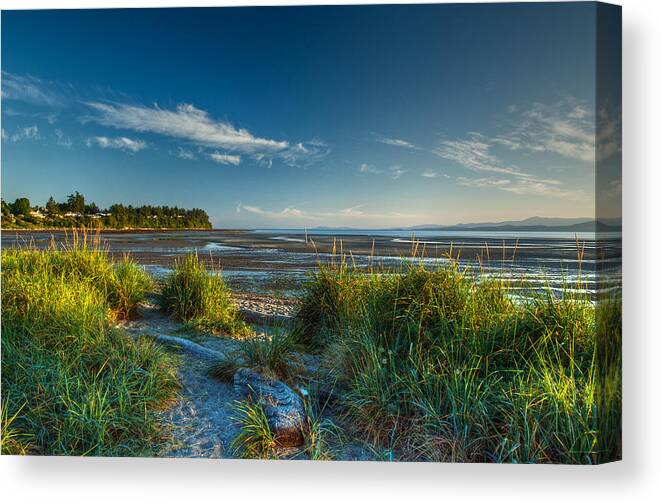 Beach Canvas Print featuring the photograph Morning on the Beach by Randy Hall