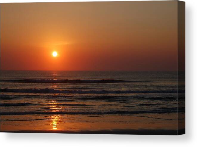 Seascape Canvas Print featuring the photograph Morning Reflection by Christopher James