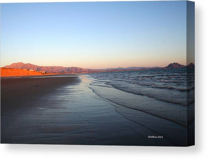 Backdrop Canvas Print featuring the photograph Morning Stroll by Dick Botkin