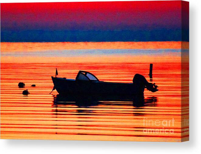 Boat Canvas Print featuring the photograph Morningtide by Joe Geraci