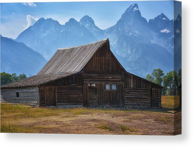Nature Canvas Print featuring the photograph Moulton Barn by Tricia Marchlik