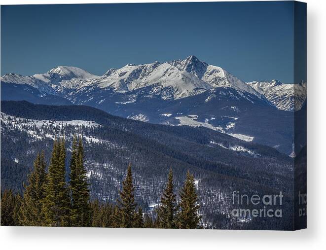 Cgore Range Canvas Print featuring the photograph Mount Holy Cross by Franz Zarda