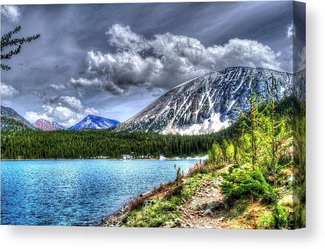 Montana Photographs Canvas Print featuring the photograph Mount Howe by Kevin Bone