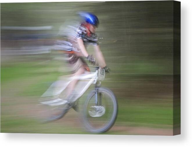 Caledon Canvas Print featuring the photograph Mountain Bike Racer by Gary Hall