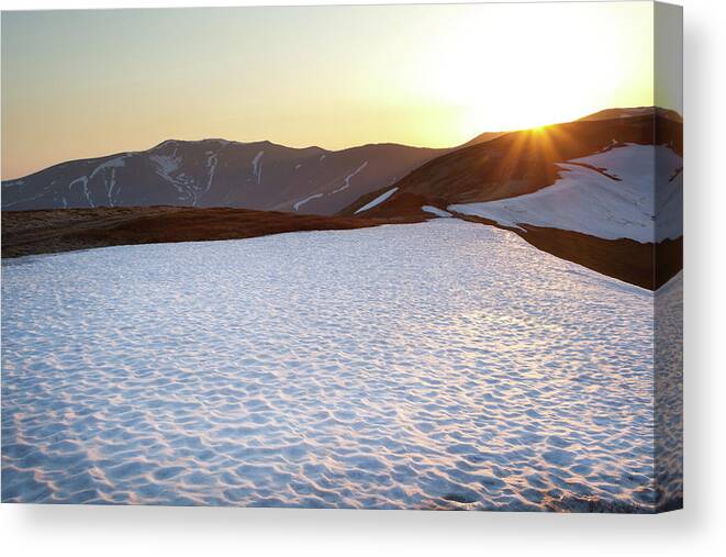 Cool Attitude Canvas Print featuring the photograph Mountain Sunshine by Yourapechkin