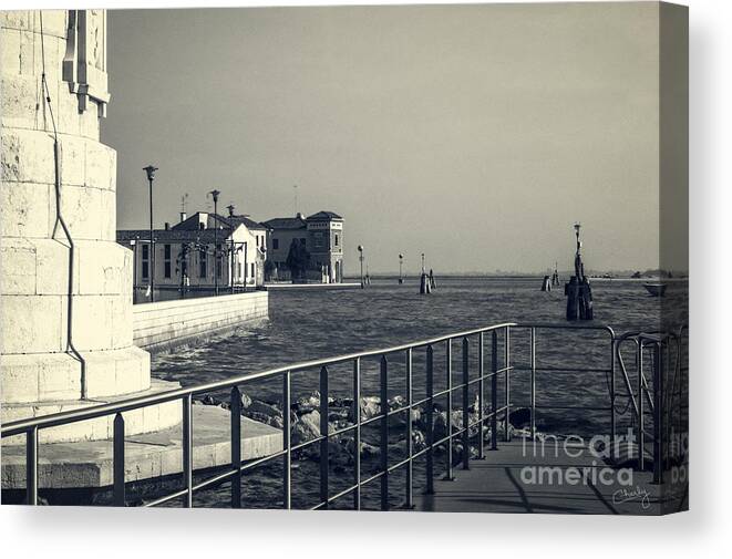 Murano Canvas Print featuring the photograph Murano from the Dock by Prints of Italy