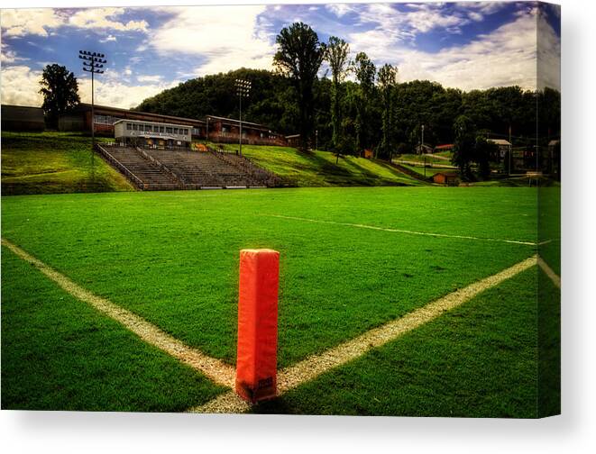Murphy Canvas Print featuring the photograph Murphy NC Football by Greg and Chrystal Mimbs