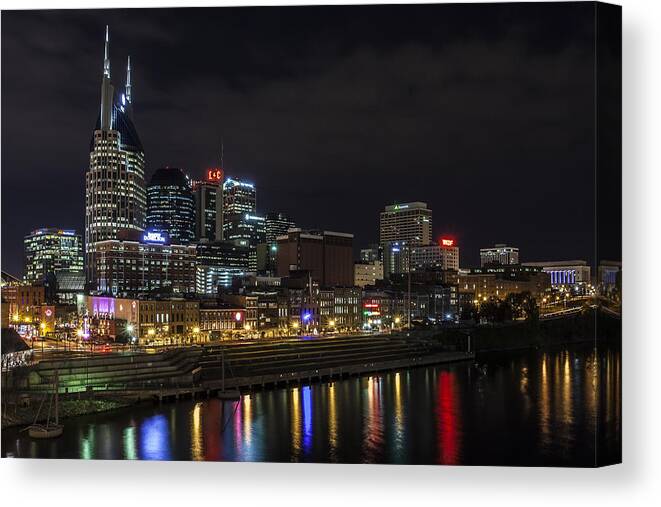 Www.cjschmit.com Canvas Print featuring the photograph Music and Lights by CJ Schmit