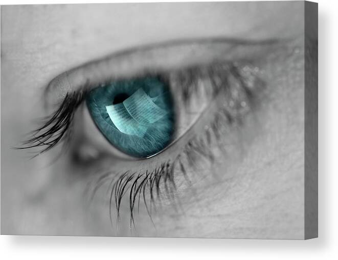 Eye Canvas Print featuring the photograph Music In Her Eyes by Xavier Garci