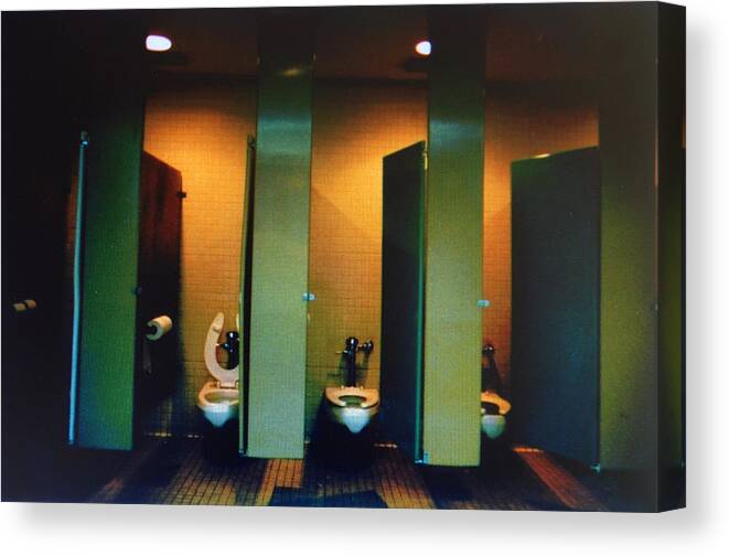 Humor Canvas Print featuring the photograph Must be the Mens Room by John Schneider