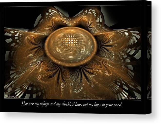 Fractal Canvas Print featuring the digital art My Hope by Missy Gainer