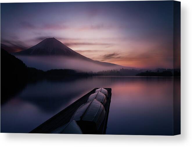Japan Canvas Print featuring the photograph Mystic Fuji by Gerald Macua