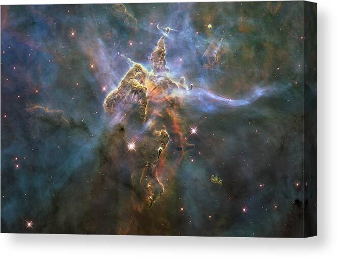 Hubble Canvas Print featuring the photograph Mystic Mountain #1 by Eric Glaser