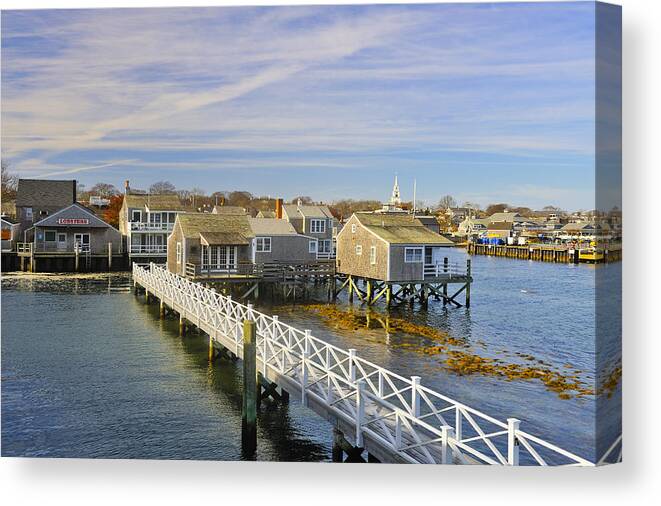 Cape Canvas Print featuring the photograph Nantucket Harbor III by Marianne Campolongo