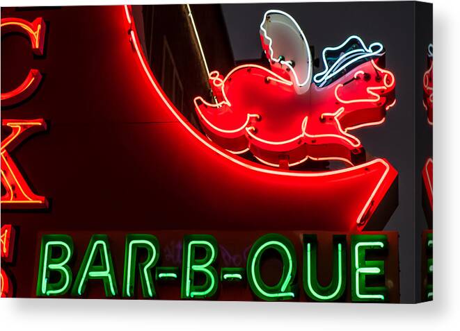 Bar-b-que Canvas Print featuring the photograph Nashville BBQ by Glenn DiPaola