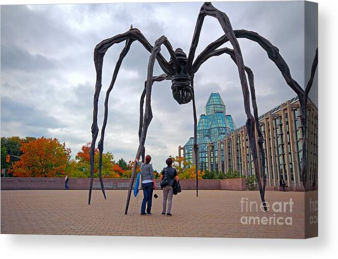 Ottawa Canvas Print featuring the photograph National Art Gallery by Charline Xia