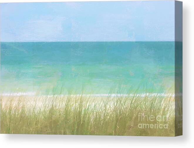 Ocean Canvas Print featuring the digital art Nature's Beauty by Jayne Carney