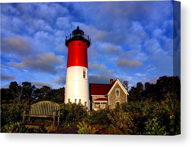 Nauset Lighthouse Canvas Print featuring the photograph Nauset Beach Light by Jean Hutchison