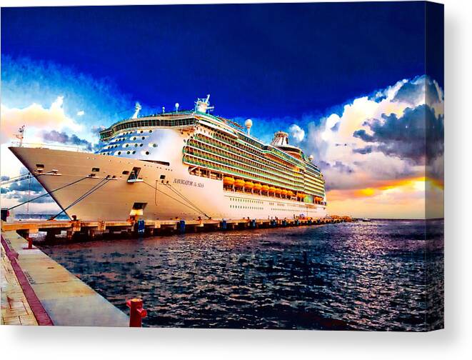 Mexico Canvas Print featuring the photograph Navigator of the Seas by Bill Howard