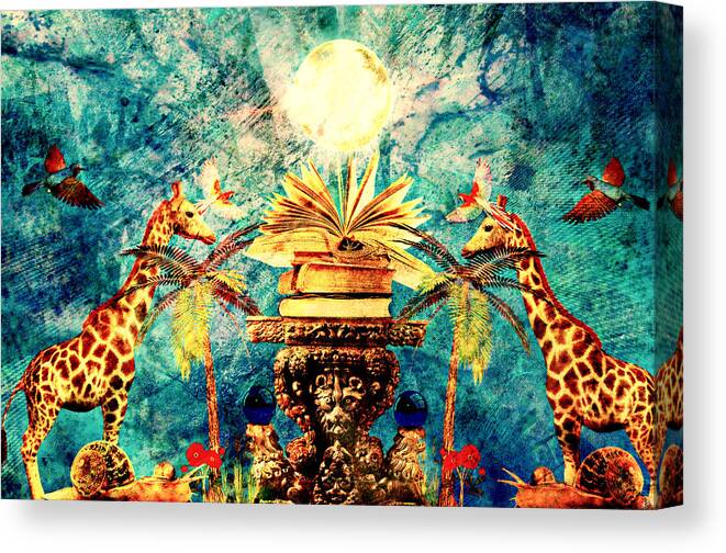 Art For Kids Canvas Print featuring the painting Near Reflections by Ally White