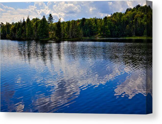 Lake Abanakee Canvas Print featuring the photograph New York's Lake Abanakee by David Patterson