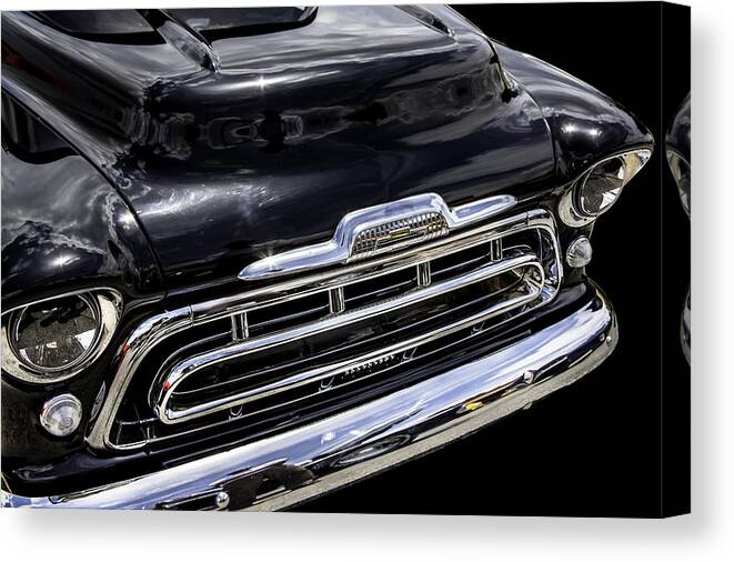 1957 Chevrolet Canvas Print featuring the photograph Nice smile by Rich Franco
