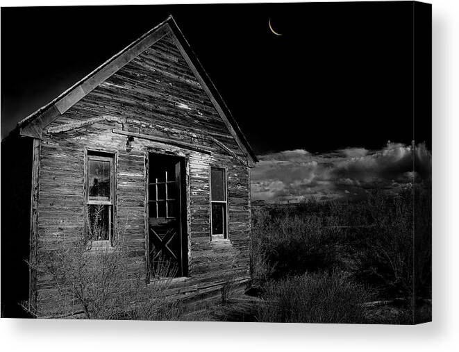 Nocturnal Canvas Print featuring the photograph Night on the Prairie.. by Al Swasey