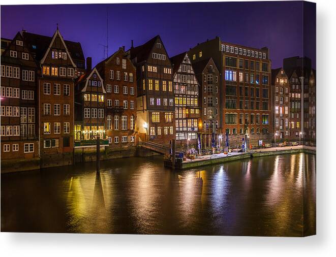 Building Canvas Print featuring the photograph Nikolaifleet by Andy Bitterer