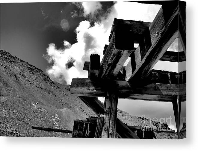 North London Mine Canvas Print featuring the photograph North London Mine 2 by JD Smith