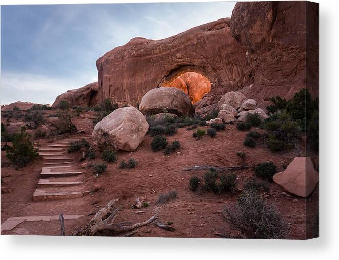 Jay Stockhaus Canvas Print featuring the photograph North Window Arch by Jay Stockhaus