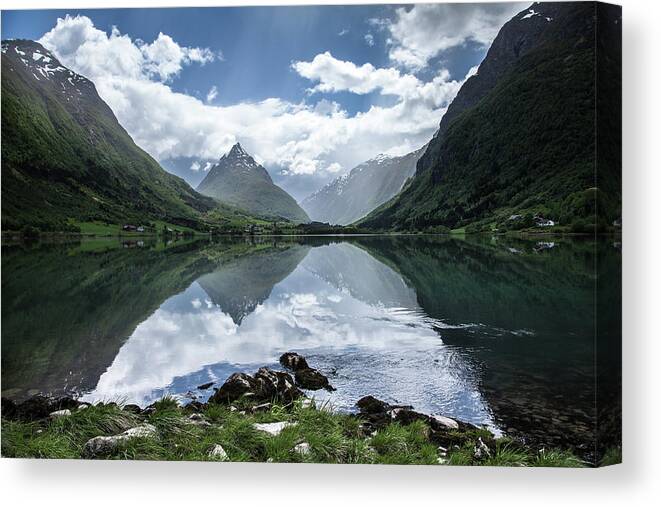Tranquility Canvas Print featuring the photograph Norway by Christian Wilt