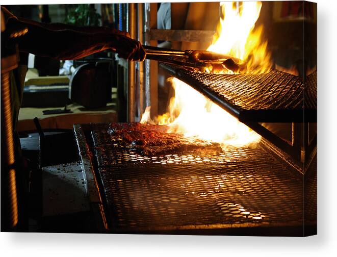 Food Canvas Print featuring the photograph Now There's Some Ribs by Greg Graham