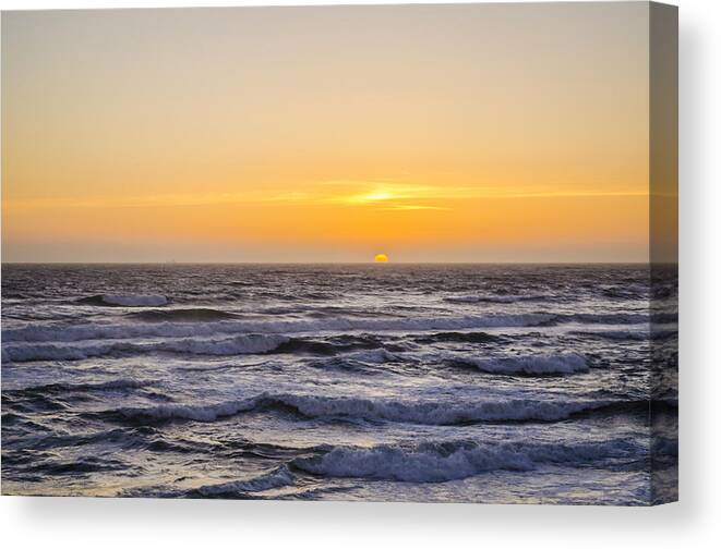 San Francisco Canvas Print featuring the photograph Ocean Beach Sunset by Spencer Hughes