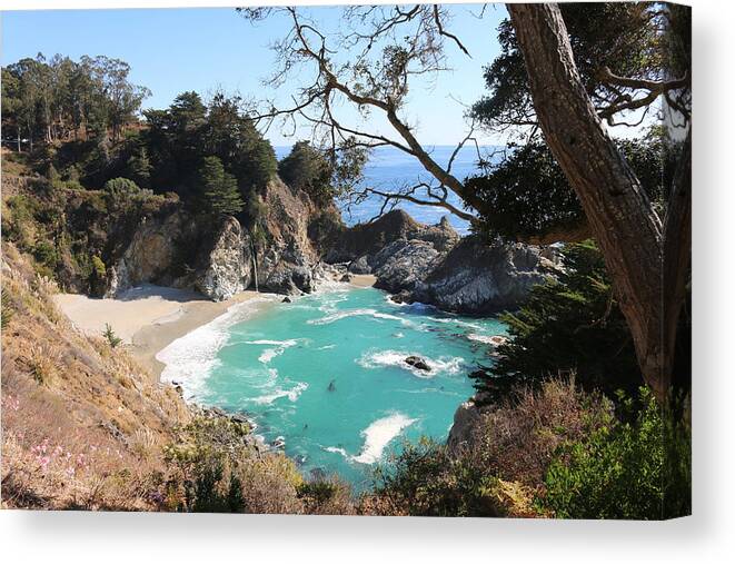 Big Sur Canvas Print featuring the photograph Ocean Bliss by Christy Pooschke
